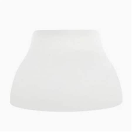 Gorgeousglow Step Cone & Metal Glass Shade For Fixtures QAS121 & QAS122; White GO897605